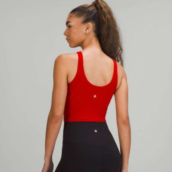 Lululemon Align High-Neck Tank Top Dark Red Size 6 - Picture 2 of 7